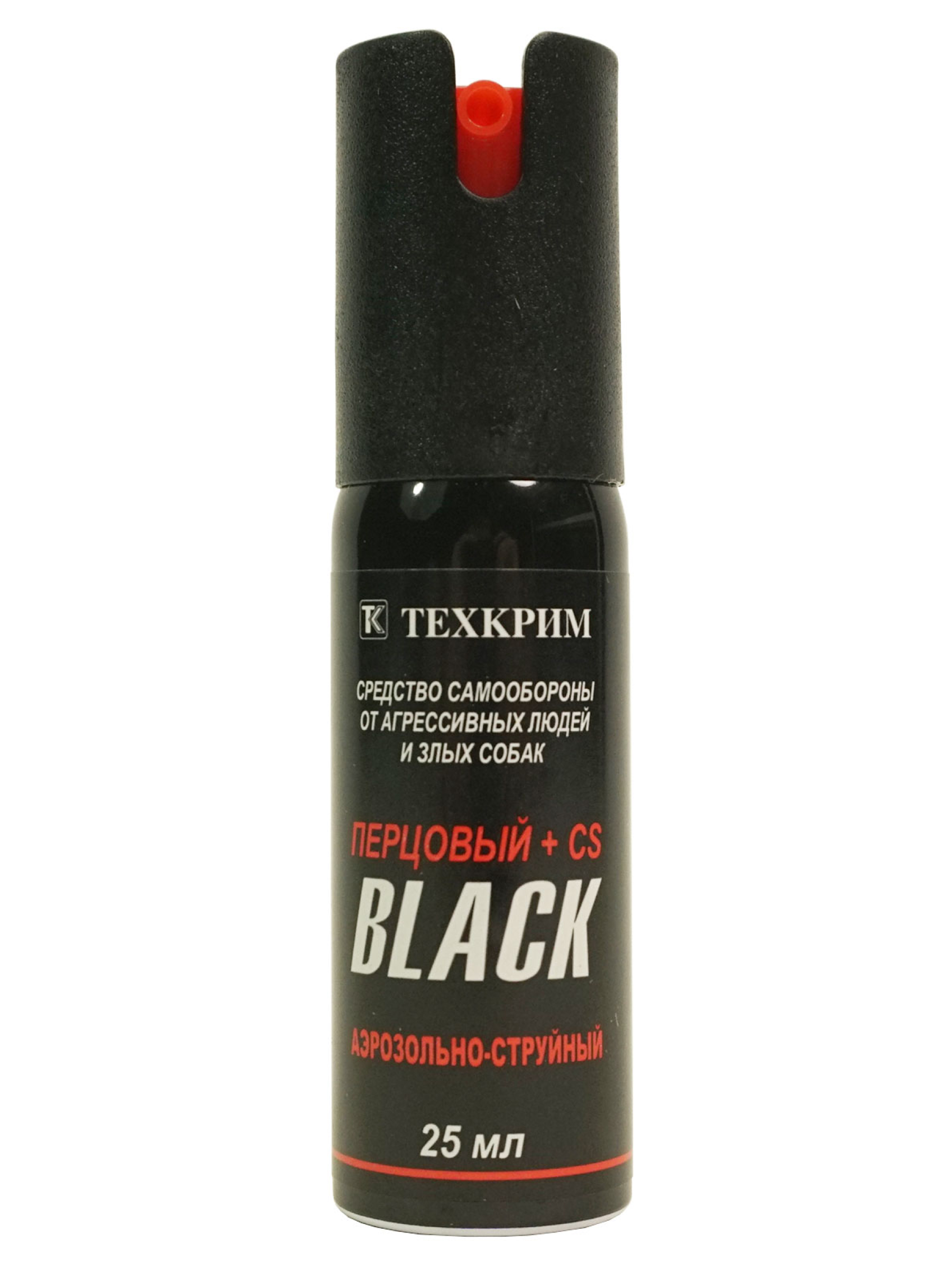Баллончик газовый "BLACK", 25мл, футл. (200мг.OC+150мг.CS)
